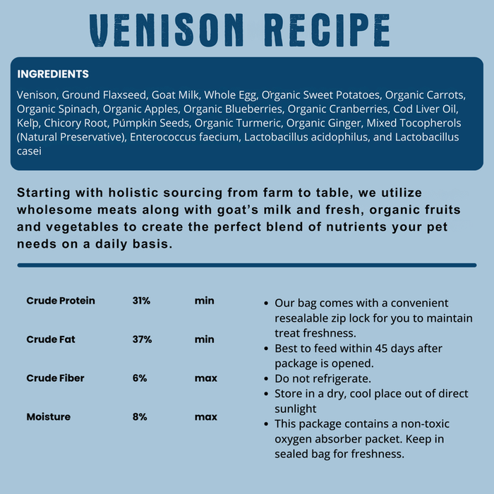 Shepherd Boy Farms Freeze- Dried Venison Recipe 14oz - 3 - Image 5