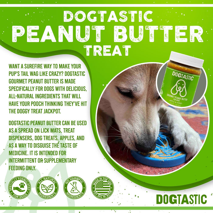Dogtastic Gourmet Peanut Butter for Dogs - Pumpkin & Flax Seed Flavor - 25% off
