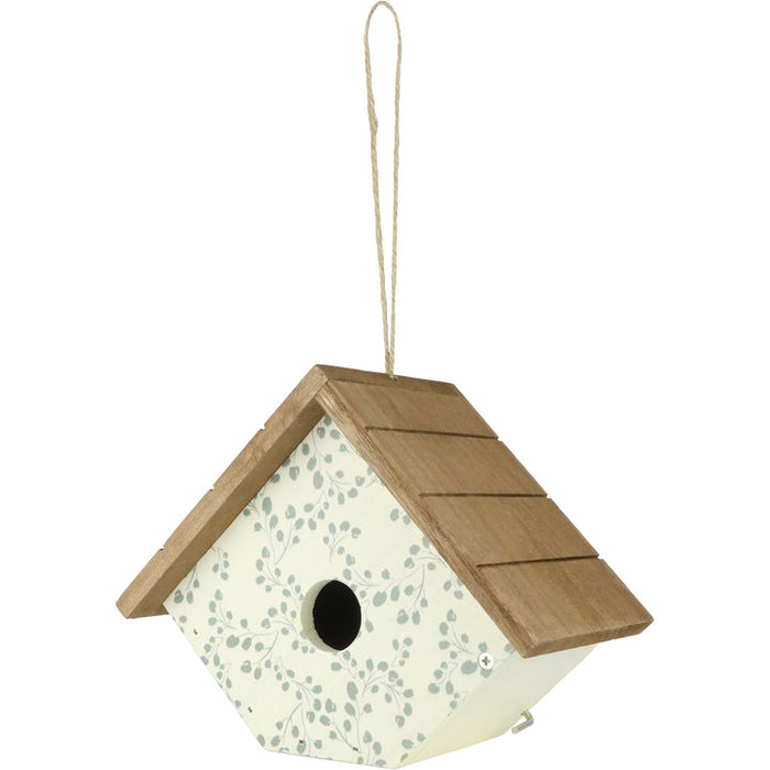 Nature's Way Bird Products Ivy Perch Decorative Wren House, White