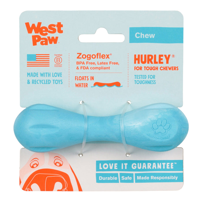 West Paw Hurley Aqua Swirl Dog Toy