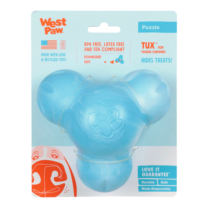 West Paw Tux Aqua Swirl Dog Toy