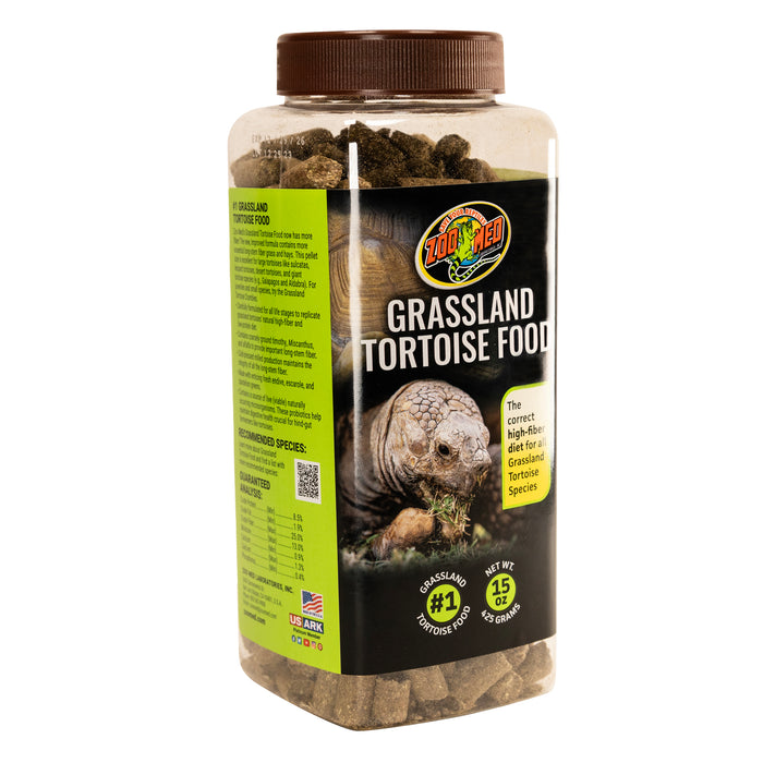 Zoo Med Natural Grassland Tortoise Dry Food 15 oz