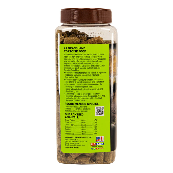 Zoo Med Natural Grassland Tortoise Dry Food 15 oz