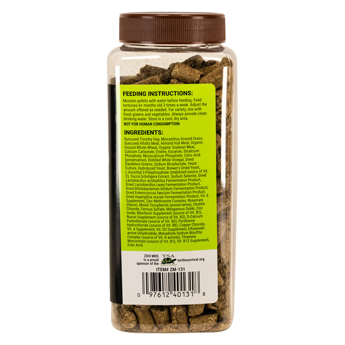 Zoo Med Natural Grassland Tortoise Dry Food 15 oz