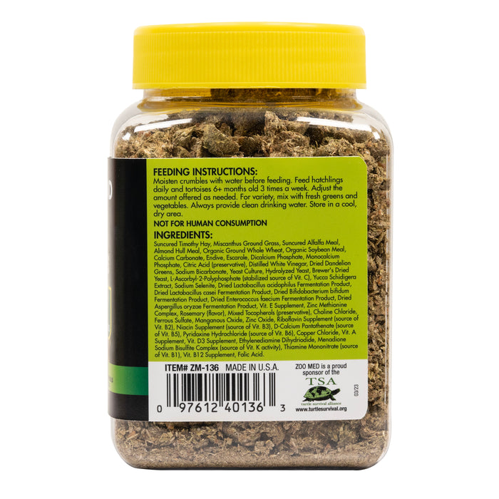 Zoo Med Grassland Tortoise Food Crumbles 8oz