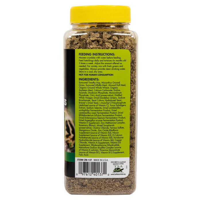 Zoo Med Grassland Tortoise Food Crumbles 16oz