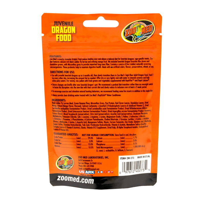 Zoo Med Juvenile High Protein Dragon Food 1oz