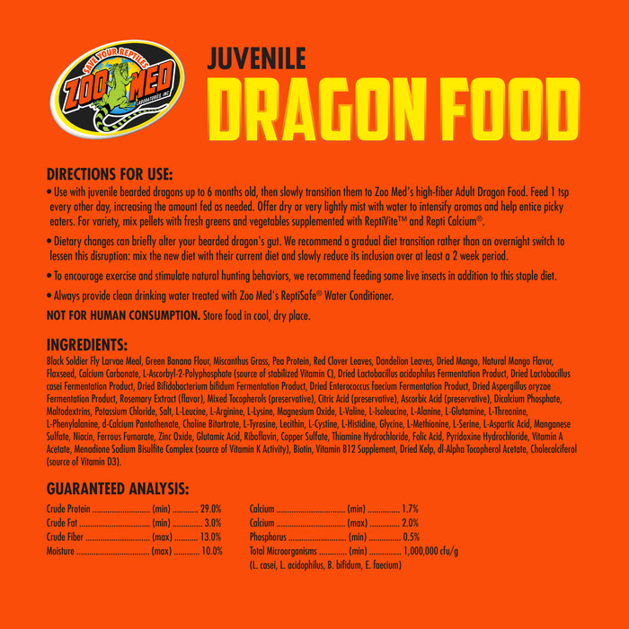 Zoo Med Juvenile High Protein Dragon Food 4.5oz