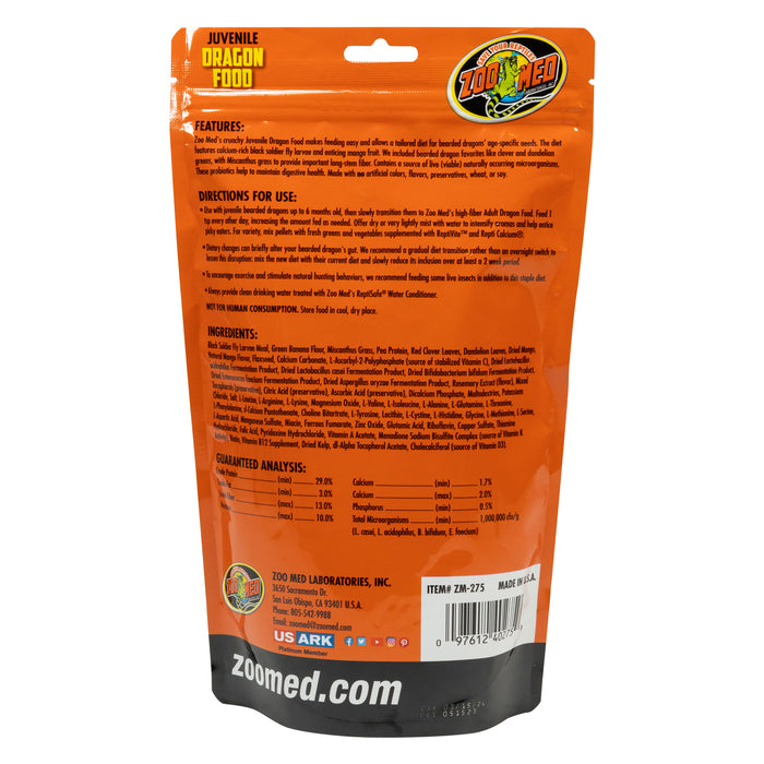 Zoo Med Juvenile High Protein Dragon Food 10oz