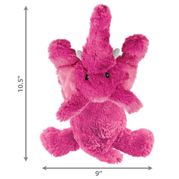 KONG Cozie Elmer Elephant Plush Dog Toy Pink MD - 2 - Image 4