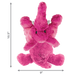 KONG Cozie Elmer Elephant Plush Dog Toy Pink MD - 2 - Image 4