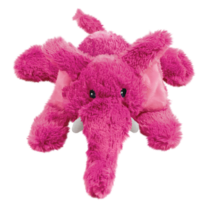 KONG Cozie Elmer Elephant Plush Dog Toy Pink MD - Image 4