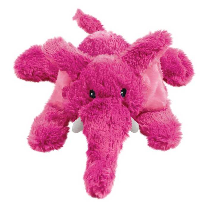KONG Cozie Elmer Elephant Plush Dog Toy Pink MD - Image 4