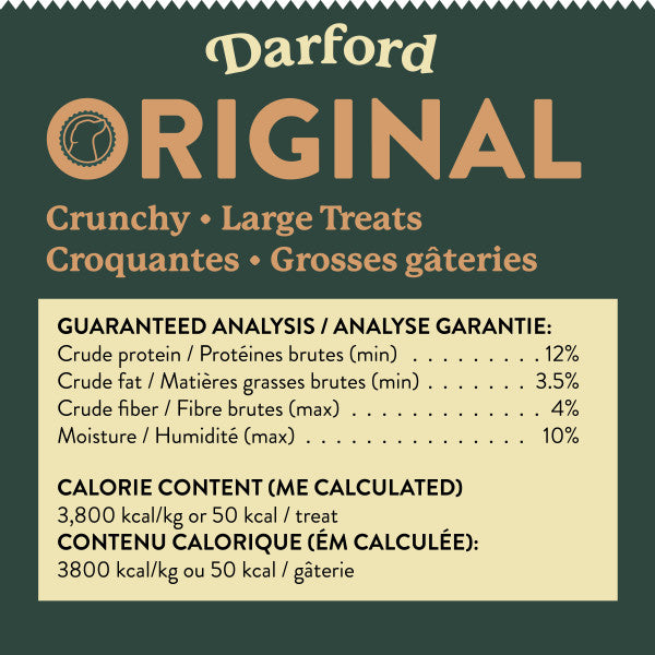 Darford Originals Crunchy Dog Treats Bulk LG 12lb