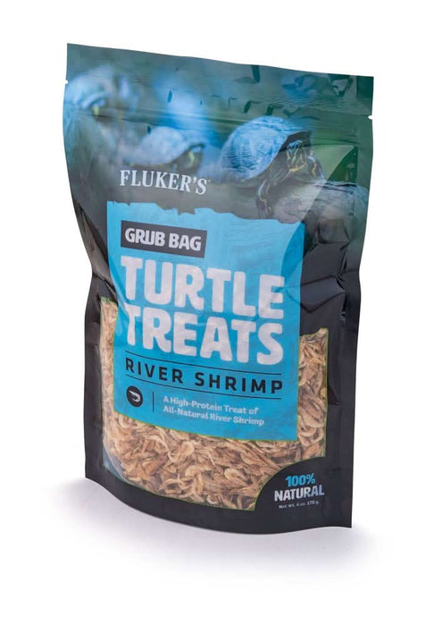 Fluker's Grub Bag Turtle Treat River Shrimp Dry Food 6 oz