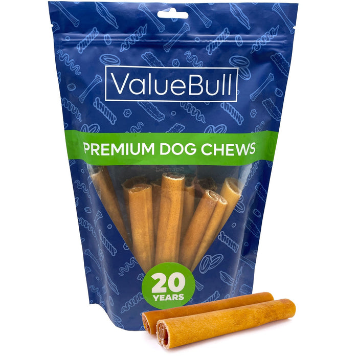 Value Pet Supplies ValueBull Buffalo Collagen Sticks for Dogs, 6 Inch Super Jumbo Chews, Natural Long-Lasting Dog Treats, 10 Count