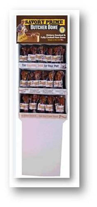 Savory Prime USA Butcher Bone Floor Display 53 lb 54 Piece