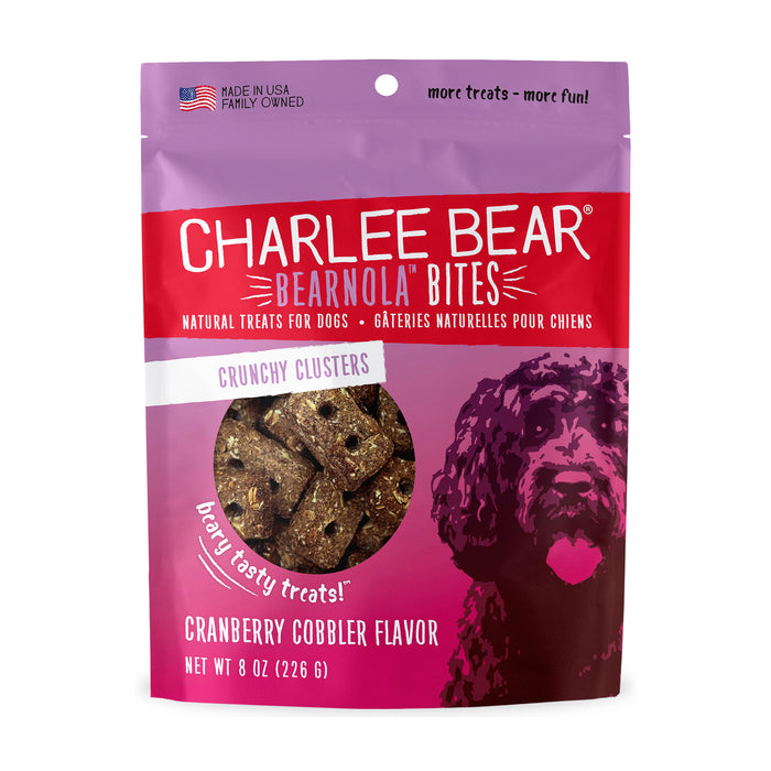 Charlee Bear Bearnola Dog Treats Cranberry Cobbler 8oz - Image 2