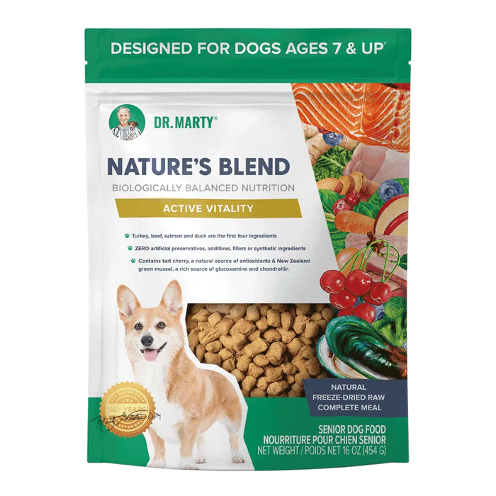 Dr. Marty Nature's Blend for Active Vitality Seniors Freeze Dried Raw Dog Food