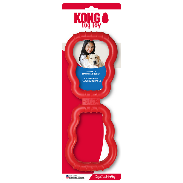 KONG Tug Toy With Control-Flex Dog Toy Red SM - Image 10