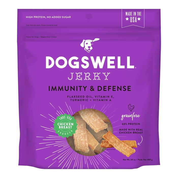 Dogswell Immunity & Defense Grain-free Jerky Dog Treat Regular Chicken 24 oz