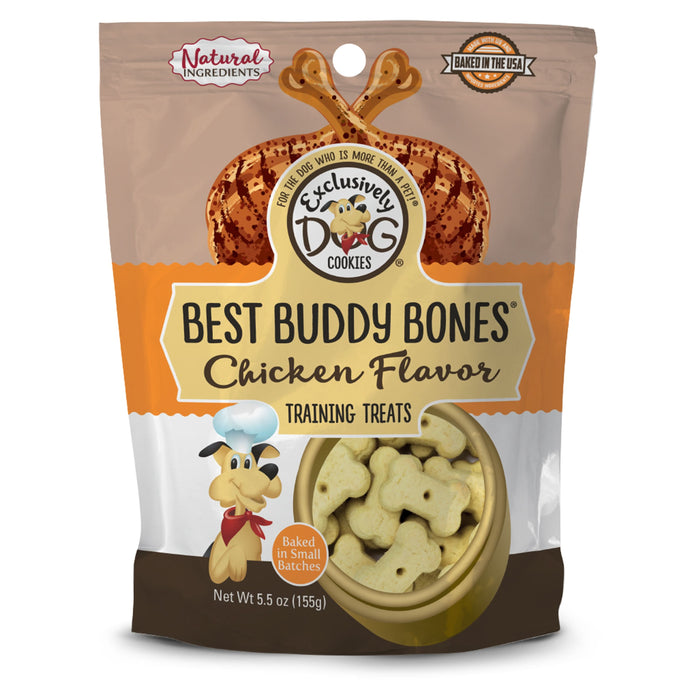 Exclusively Pet Best Buddy Bones Chicken Flavor Dog Treats 5.5 oz