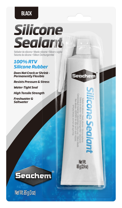 Seachem Laboratories Silicone Sealant and Adhesive Black 3 Ounces