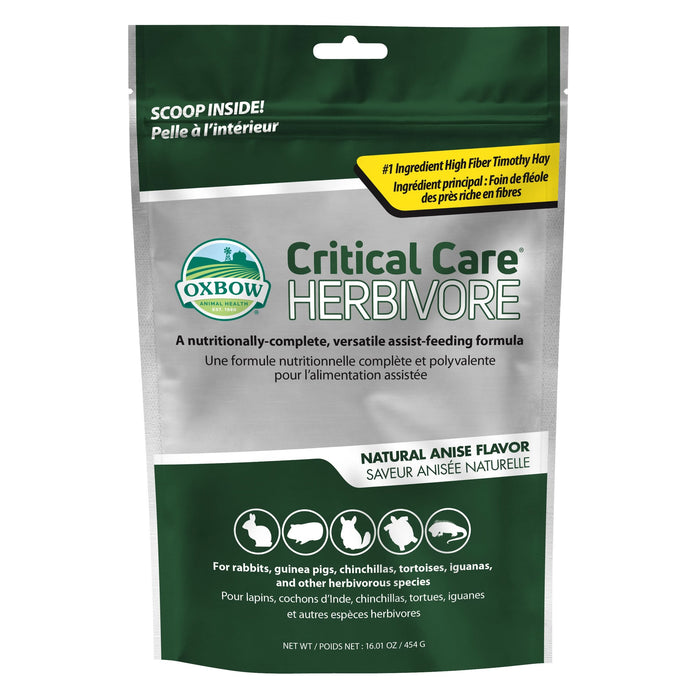 Oxbow Animal Health Critical Care Herbivore Feeding Formula 454g Anise 16oz