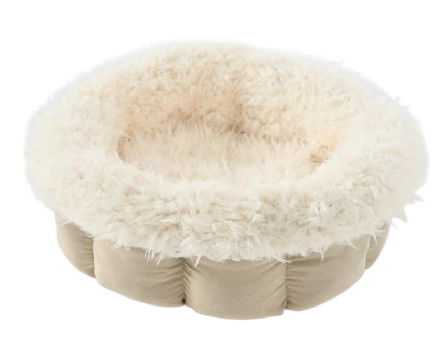 Max & Marlow Round Lounger Cat Bed Beige - Image 2