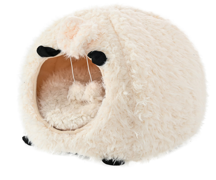 Max & Marlow Dome Cat Cave Sheep - Image 2