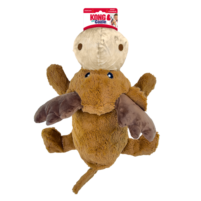 KONG Cozie Marvin Moose Plush Dog Toy Brown JUMBO XL - Image 2