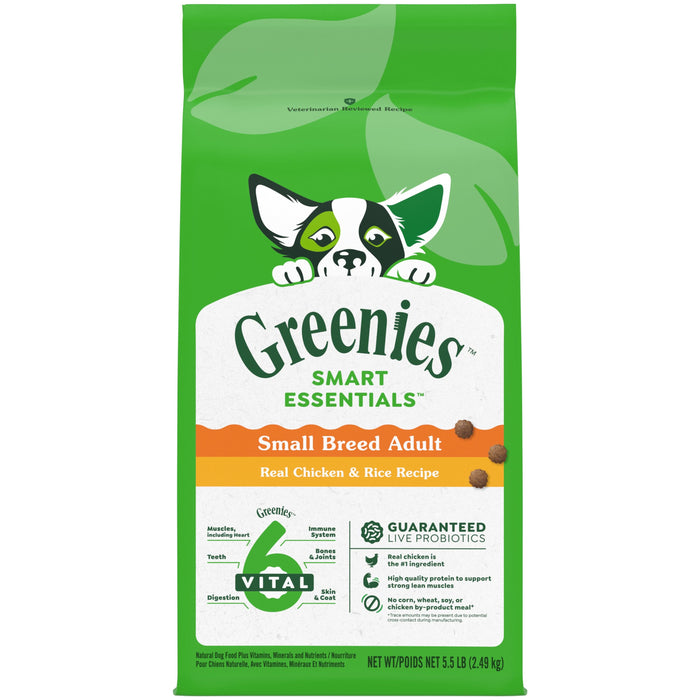 Greenies Smart Essentials Small Breed Dry Dog Food Chicken & Rice 5.5lbs