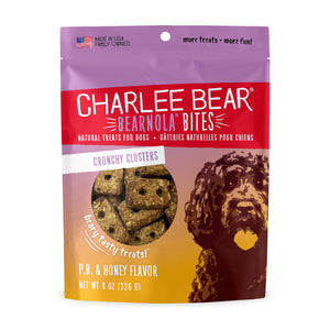 Charlee Bear Bearnola Dog Treats Peanut Butter & Honey 8oz - Image 2