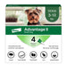 Elanco Advantage II Topical Flea Treatment & Prevention for Dogs 4-Month Supply SM Dogs (3-10 lbs) - Image 2