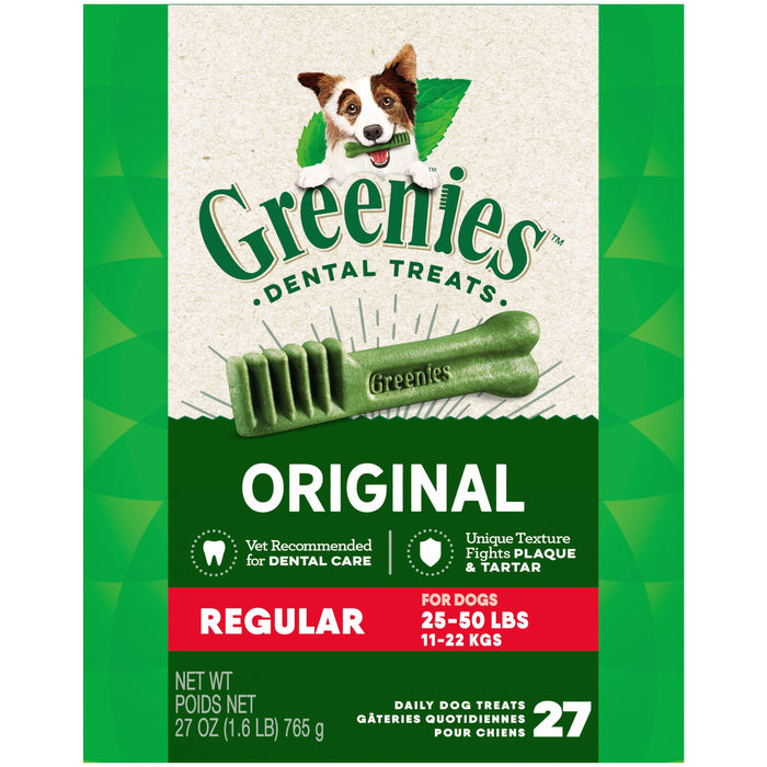 Greenies Dog Dental Treats Regular Original 27oz 27ct