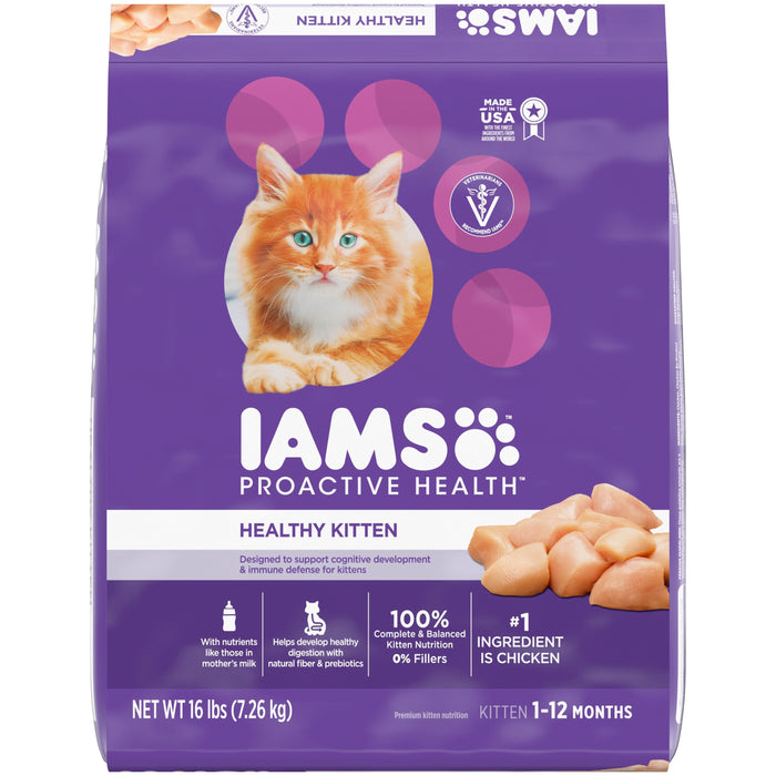 IAMS Proactive Health Kitten Dry Cat Food Chicken 16lb