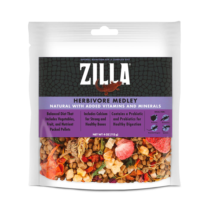Zilla Medley Diet Herbivore Mix 4 ounces