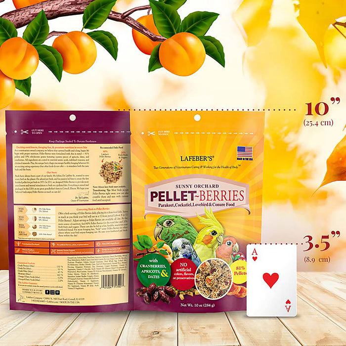 Lafeber Company Pellet-Berries Sunny Orchard Cockatiel Food 10oz