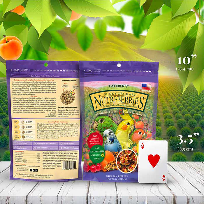 Lafeber Company Sunny Orchard Nutri-Berries Cockatiel Food 10oz