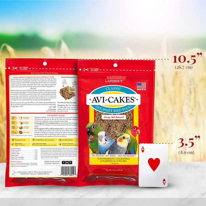 Lafeber Company Classic Avi-Cakes Parakeet & Cockatiel Treat 8oz