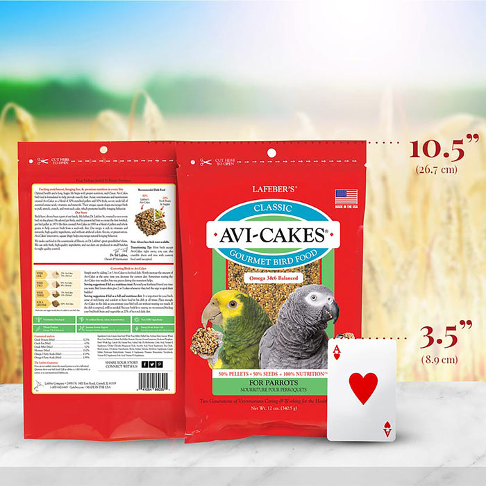 Lafeber Company Classic Avi-Cakes Parrot Treat 12oz