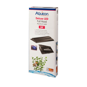 Aqueon LED Deluxe Full Aquarium Hoods Black 24 Inches - Image 2