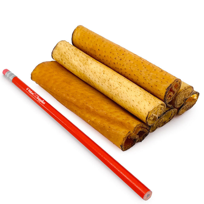 Value Pet Supplies ValueBull USA Pig Skin Retriever Rolls, 4 Inch, Smoked, 50 Count