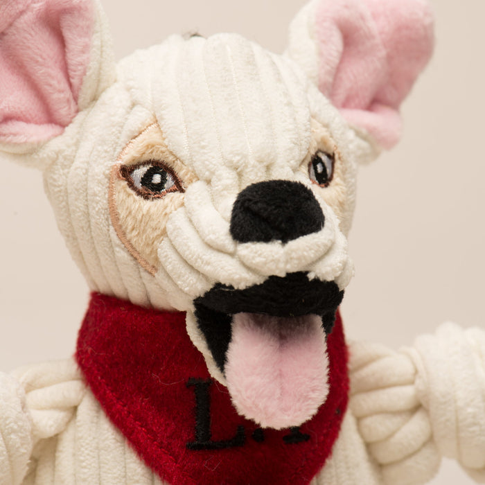 HuggleHounds HuggleCause™, Living Free Animal Sanctuary, Little Tyke (L.T.) Knottie® Plush Dog Toy, Small