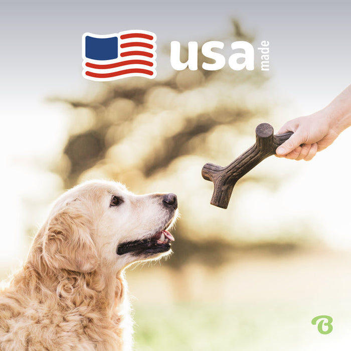 Benebone Stick Durable Dog Chew Toy Bacon MD
