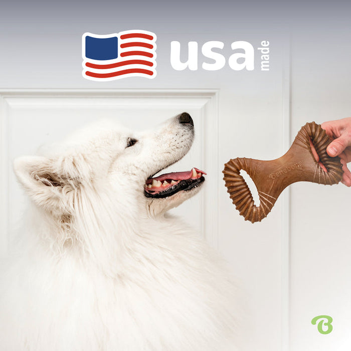 Benebone Dental Chew Durable Dog Chew Toy Bacon SM