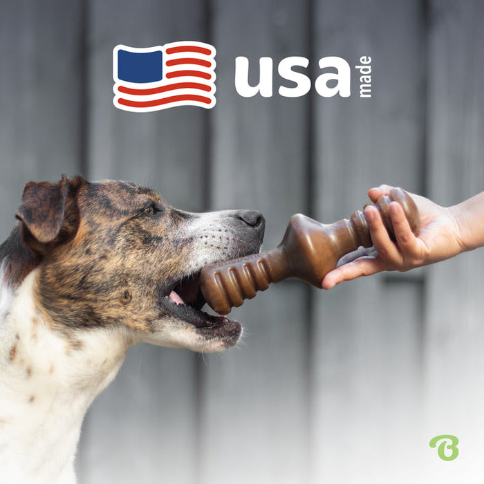 Benebone Zaggler Durable Dog Chew Toy Bacon SM