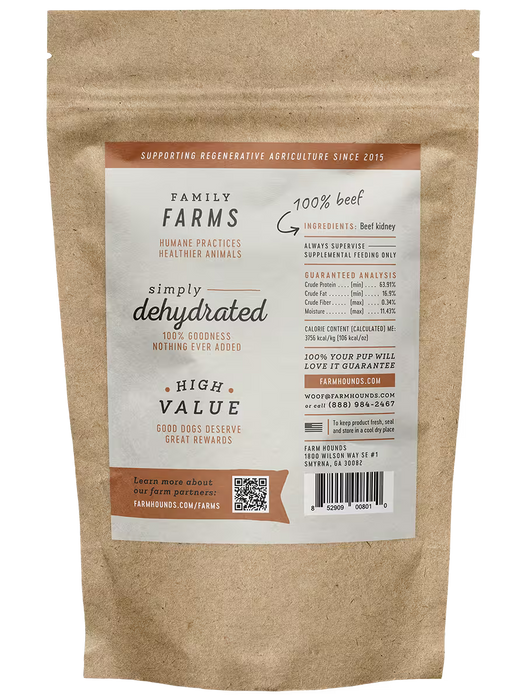 Farm Hounds Beef Kidney Dog Treats - 4 oz