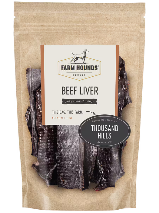 Farm Hounds Beef Liver Dog Treats - 4 oz