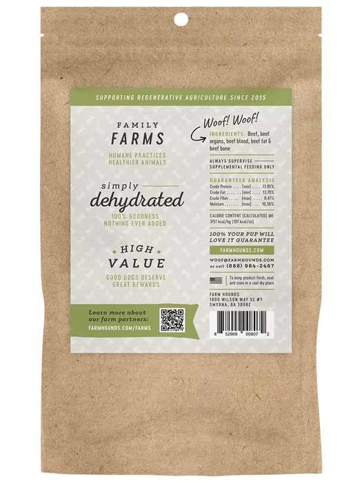 Farm Hounds Beef Trainers Dog Treats- 4.5 oz
